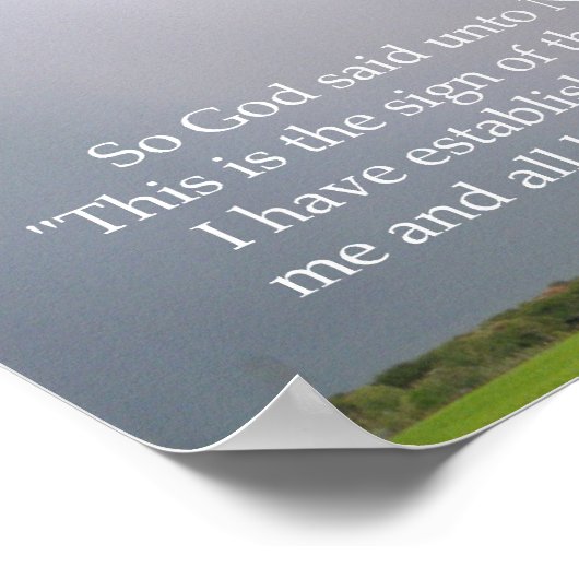 虹の中のノアへの神の約束 ポスター (角)