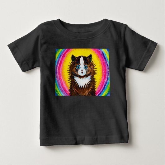 『虹の中の猫』ルイ・ウェインベビーTシャツ ベビーTシャツ (正面)