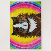 虹の中の猫、ルイ・ワーイン ジグソーパズル (縦)