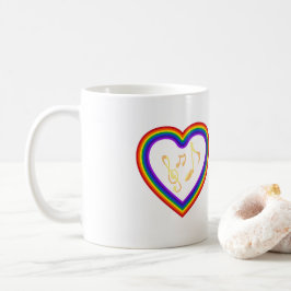 虹の中の音楽 コーヒーマグカップ