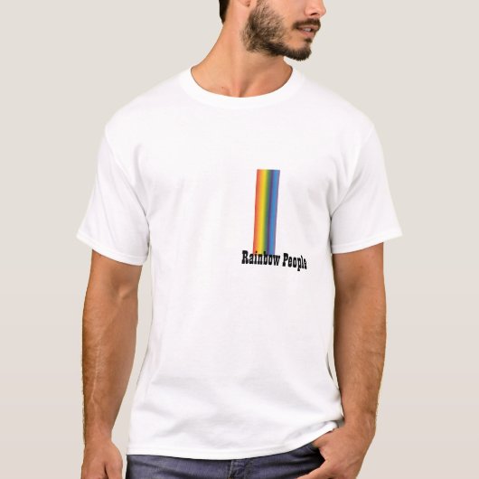 虹の人々の人のTシャツ Tシャツ (正面)