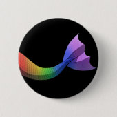 虹の人魚の尾V2 缶バッジ (正面)