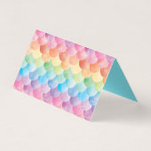 虹の人魚の水彩画の座席表 名刺 (裏面)