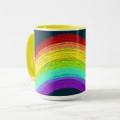 虹の保笑パーソナライズされたい マグカップ (正面左)