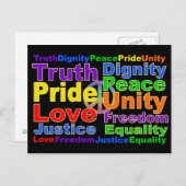 虹の値はがき ポストカード (正面/裏面)