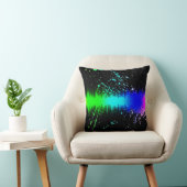 虹の健全な爆発のエアブラシの抽象芸術の枕 クッション (椅子)