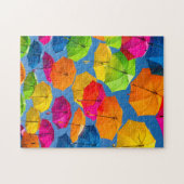 虹の傘 ファンシー カラフル ジグソーパズル (横)