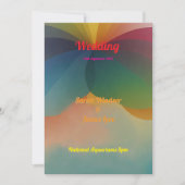 虹の優雅さ：神秘的な結婚人 招待状 (正面)