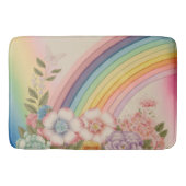虹の先の花 バスマット (正面)
