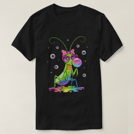 虹の先駆者ラクダの昆虫サングラス Tシャツ (デザイン正面)