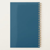 虹の光に囲まれたアニメの少女のアートワーク プランナー手帳 (裏面)