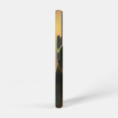 虹の光に囲まれたアニメの少女のアートワーク SAMSUNG GALAXYケース (右側面)