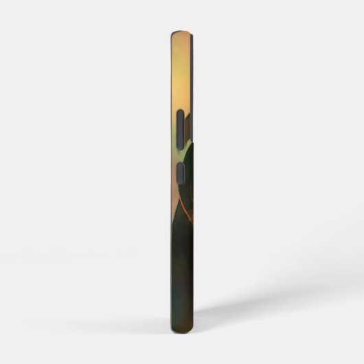 虹の光に囲まれたアニメの少女のアートワーク SAMSUNG GALAXYケース (右側面)