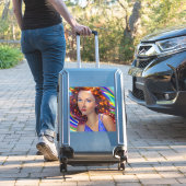 虹の光を放つ夢見心地の少女 シール (スーツケースインサイチュ)