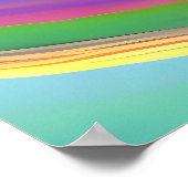 虹の光を放つ夢見心地の少女 ポスター (角)