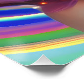 虹の光を放つ夢見心地の少女 ポスター (コーナー)