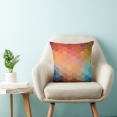 虹の六角シェブロンパターン2 クッション (椅子)