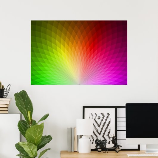 虹の内側（カラー2） ポスター (ホームオフィス)