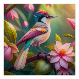 虹の冠を戴くカケス幻想の鳥 ポスター