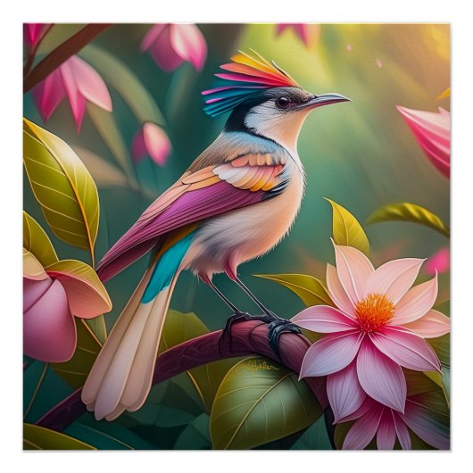 虹の冠を戴くカケス幻想の鳥 ポスター (正面)