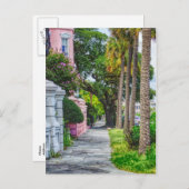 虹の列に沿って歩く ポストカード (正面/裏面)