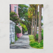 虹の列に沿って歩く ポストカード (正面)