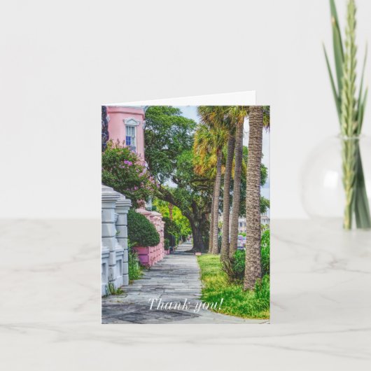 虹の列を歩きながら - ありがとう サンキューカード (正面)