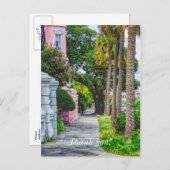 虹の列を歩きながら - ありがとう ポストカード (正面/裏面)