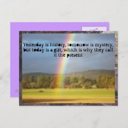 虹の刺激… ポストカード (正面/裏面)