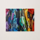 虹の刺繍のフロス|は縫う|に通します ジグソーパズル (横)