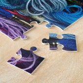 虹の刺繍のフロス|は縫う|に通します ジグソーパズル (側面)