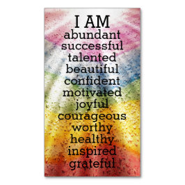 虹の前向き肯定 マグネット名刺