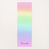 虹の勾かわいらし配 ヨガマット (正面)