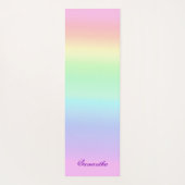 虹の勾かわいらし配 ヨガマット (裏面)