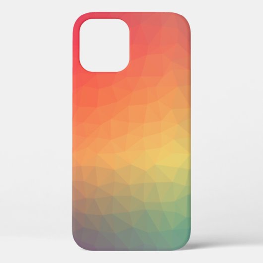 虹の勾カラフル配幾何幾何学 Case-Mate iPhoneケース (裏面)