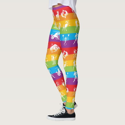 虹の占星術のヨガの体育館のエクササイズのレギンスのズボン レギンス (左)