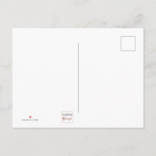 虹の友人の花あなたが選ぶだろう引用文 ポストカード (裏面)