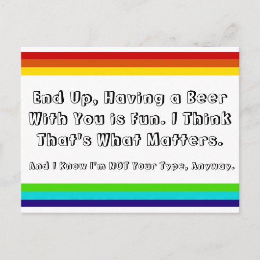 虹の友情の郵便はがき ポストカード (正面)