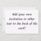 虹の友情ハート 招待状 (裏面)