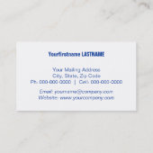 虹の反射 名刺 (裏面)