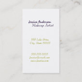 虹の口紅のメーキャップアーティスト 名刺 (裏面)