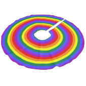 虹の同心円 フェイクリネンツリースカート (アングル)