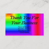 虹の名刺 名刺 (裏面)