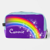 虹の名前のカラフルキッズペンケース ドップキット (正面)