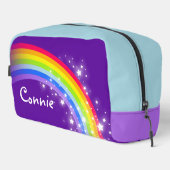 虹の名前のカラフルキッズペンケース ドップキット (右コーナー)