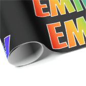 虹の名前 "エミリー";楽しくてカラフル ラッピングペーパー (ロールコーナー)