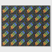 虹の名"アレックス" + 星 ラッピングペーパー (フラット)