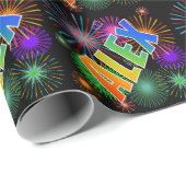 虹の名"アレックス" + 花火 ラッピングペーパー (ロールコーナー)