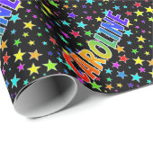 虹の名"キャロライン" + 星 ラッピングペーパー (ロールコーナー)