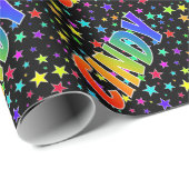 虹の名"シンディ" + 星 ラッピングペーパー (ロールコーナー)